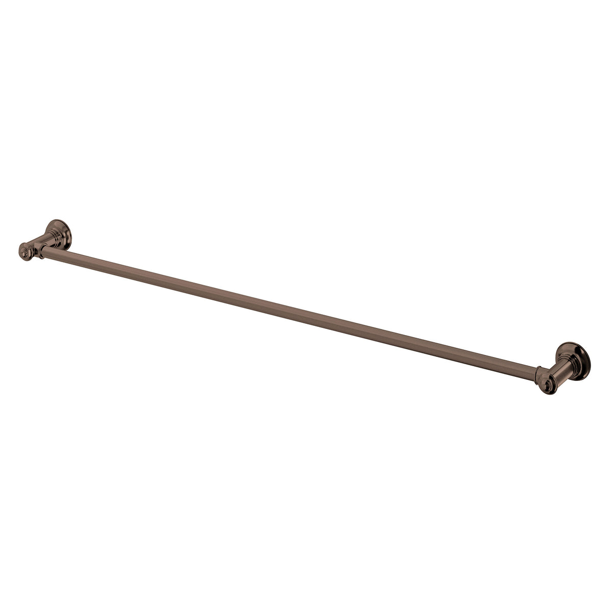 Cromford Single Towel Rail 800mm - Brushed Bronze