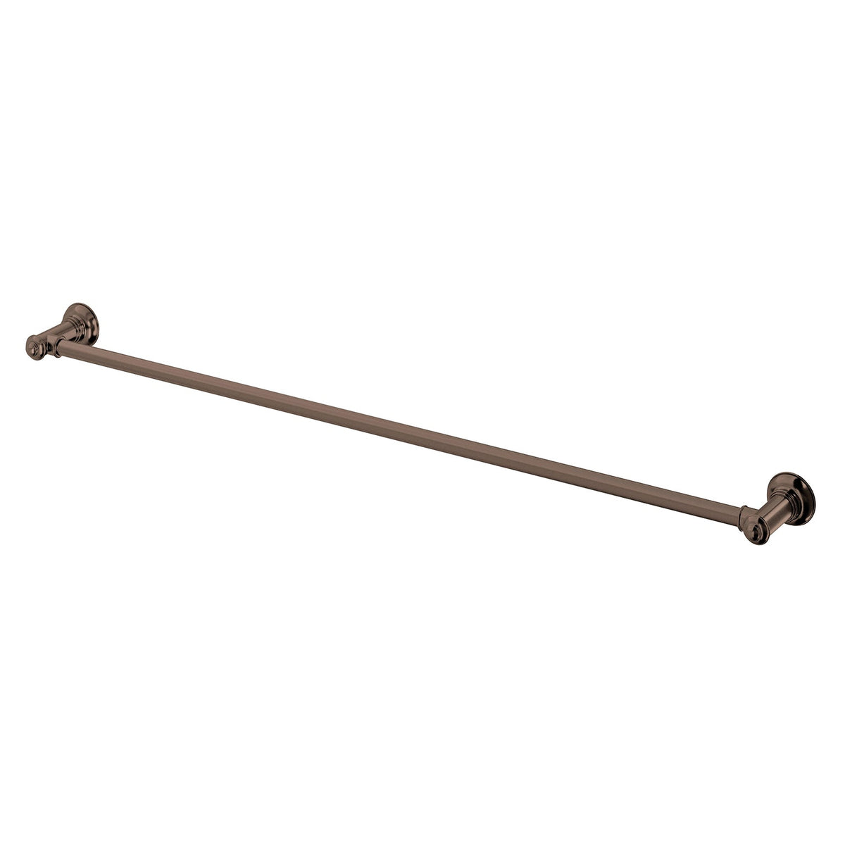 Cromford Single Towel Rail 800mm - Brushed Bronze