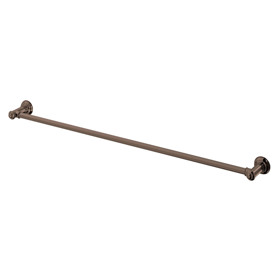 Cromford Single Towel Rail 800mm - Brushed Bronze