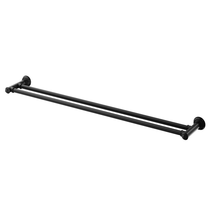 Cromford Double Towel Rail 800mm - Matte Black