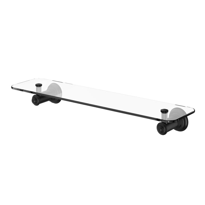 Cromford Glass Shelf 450mm - Matte Black
