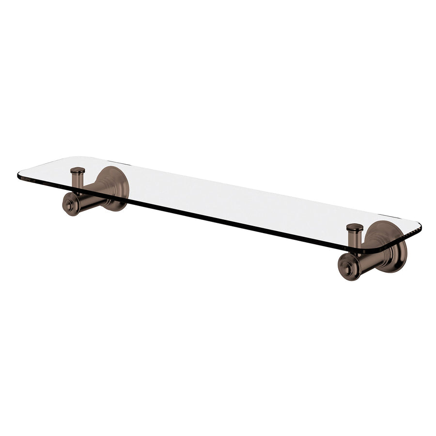 Cromford Glass Shelf 450mm - Brushed Bronze