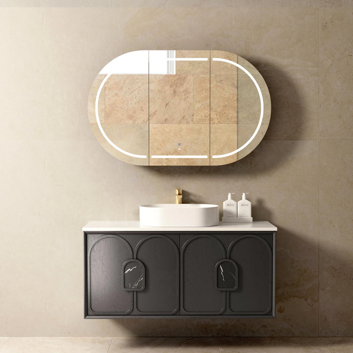 Laguna Mark II 1200mm Black Oak Wall Hung Vanity - Cabinet Only