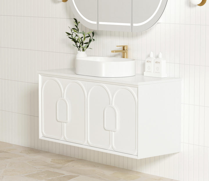 Laguna Mark II 1200mm Matte White Wall Hung Vanity