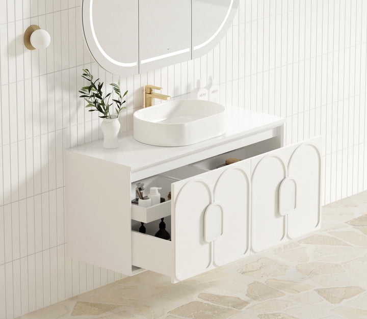 Laguna Mark II 1200mm Matte White Wall Hung Vanity