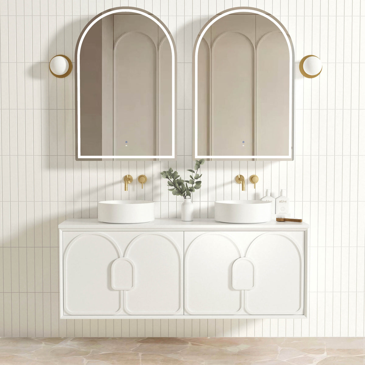 Laguna Mark II 1500mm Matte White Wall Hung Vanity - Cabinet Only