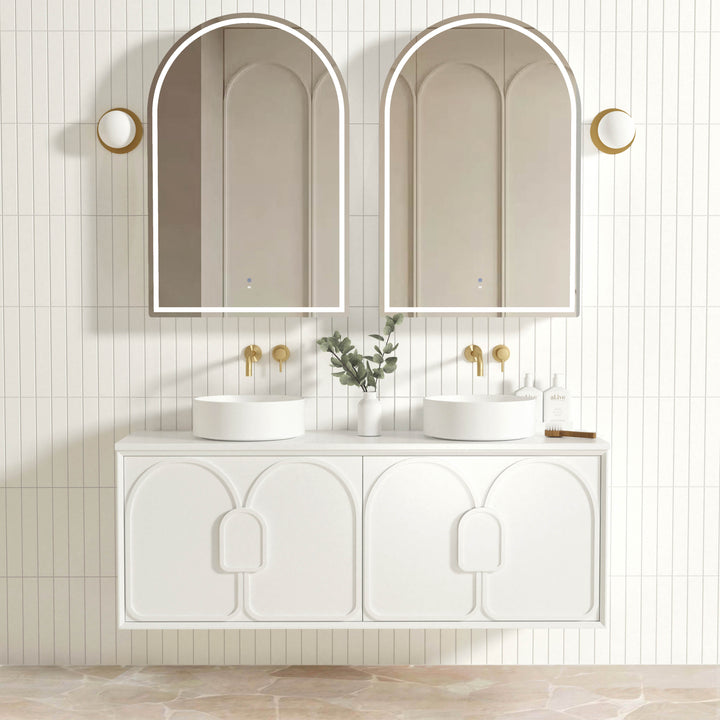 Laguna Mark II 1500mm Matte White Wall Hung Vanity - Cabinet Only