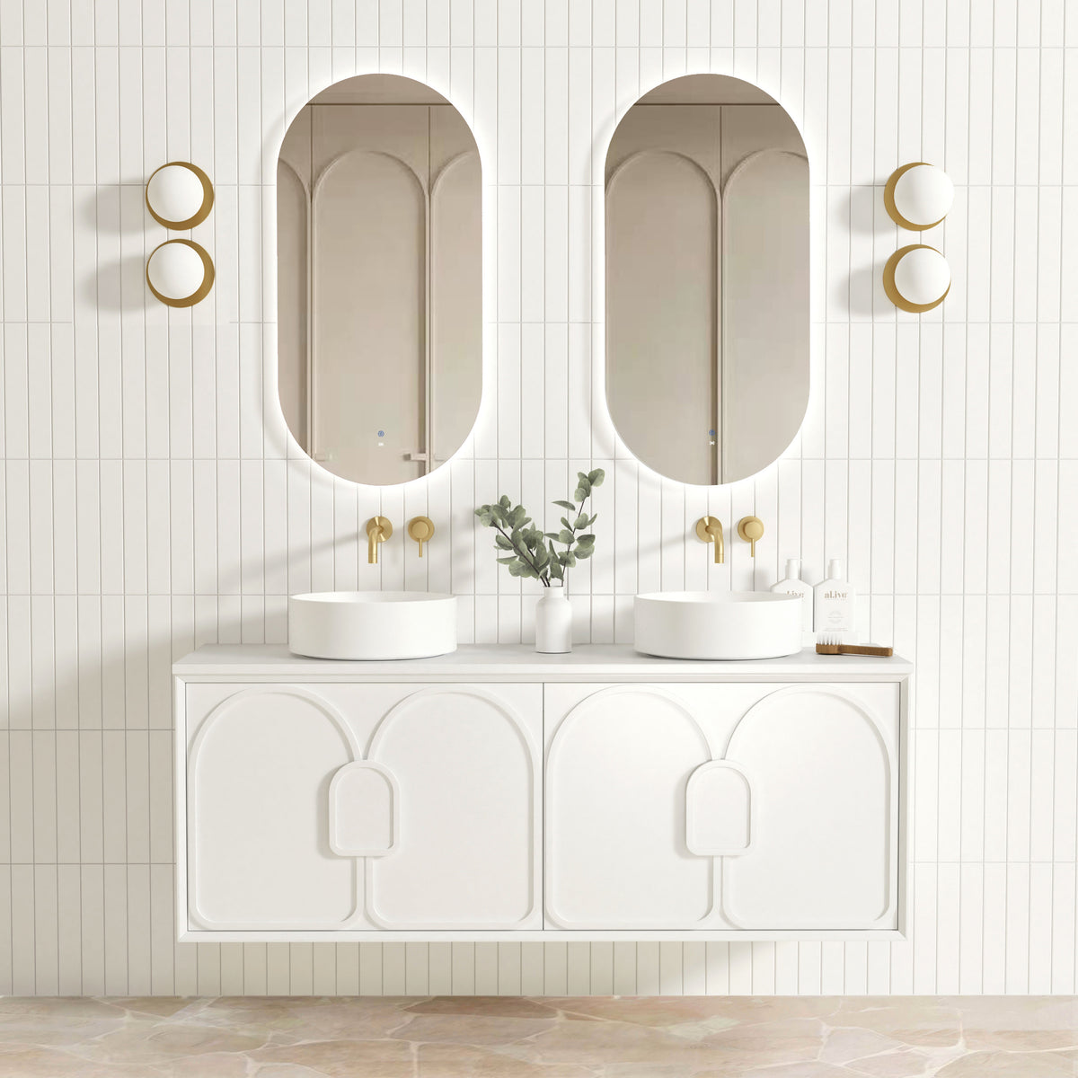 Laguna Mark II 1500mm Matte White Wall Hung Vanity