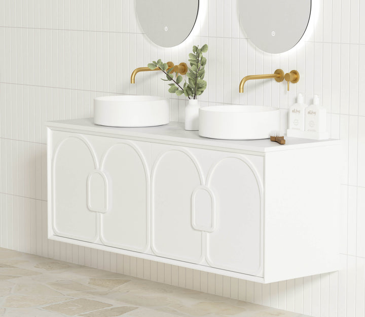 Laguna Mark II 1500mm Matte White Wall Hung Vanity