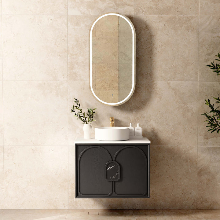 Laguna Mark II 750mm Black Oak Wall Hung Vanity