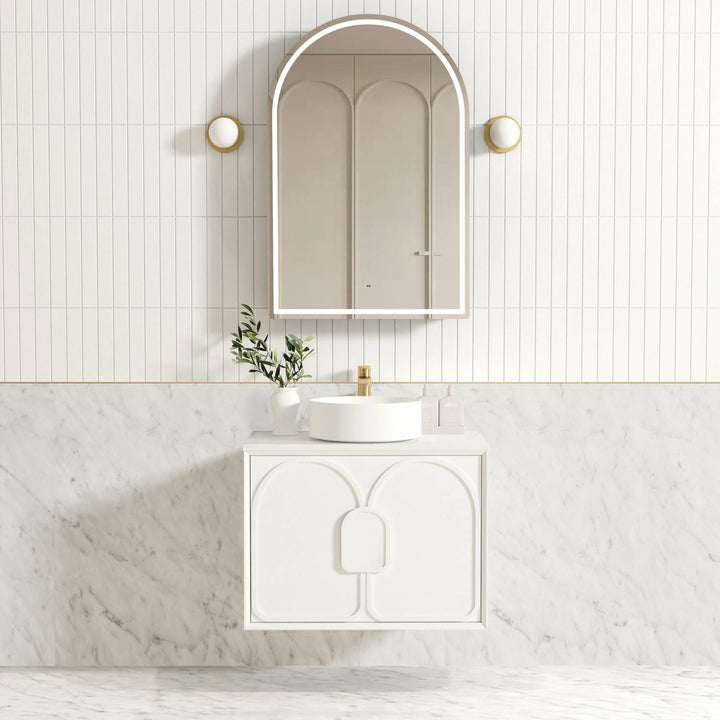 Laguna Mark II 750mm Matte White Wall Hung Vanity - Cabinet Only