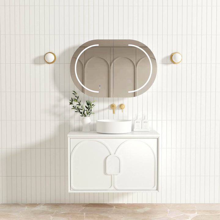 Laguna Mark II 900mm Matte White Wall Hung Vanity