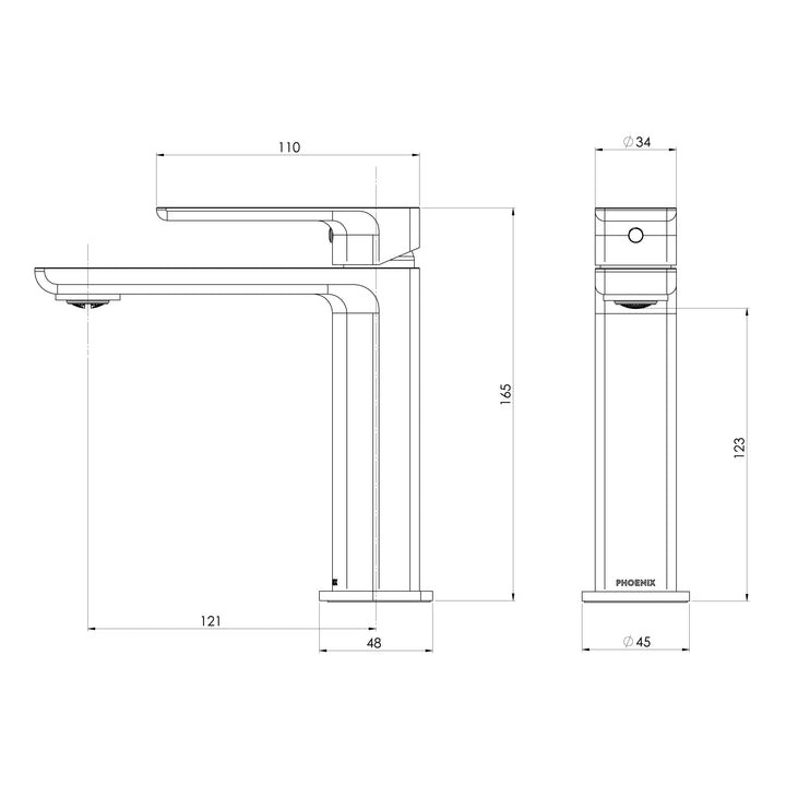 Gloss MKII Basin Mixer - Lead Free - Brushed Carbon