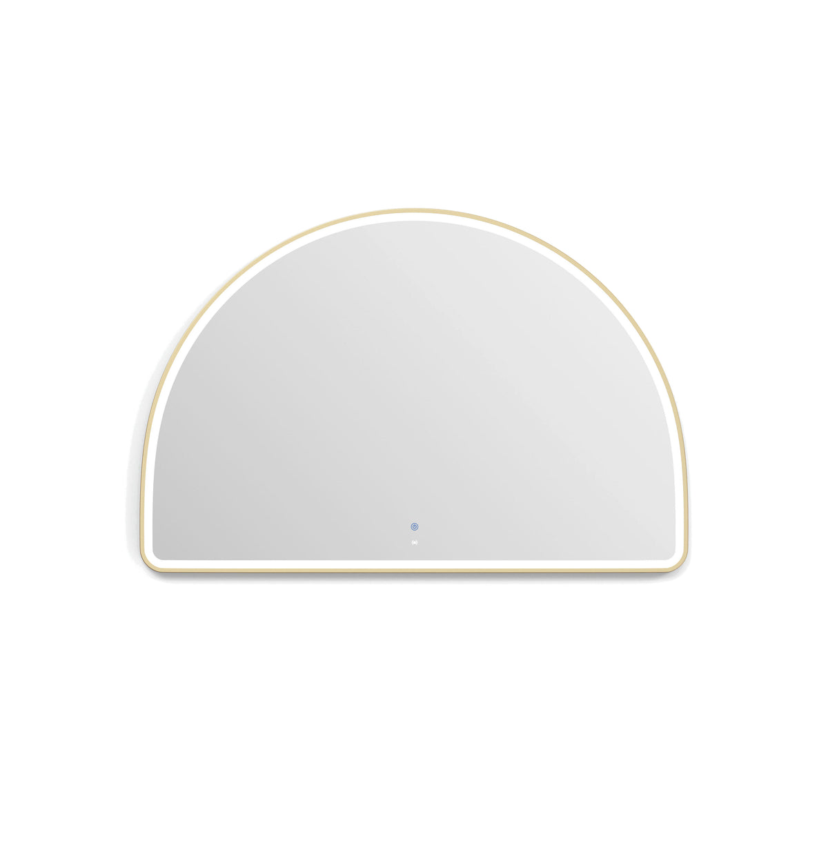 LED Moonlight Archie 800(H)x1200(W) Gold Metal Frame Mirror view 4