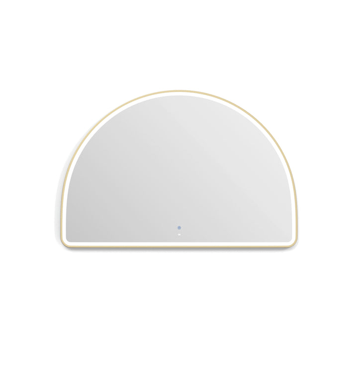 LED Moonlight Archie 1000(H)x1500(W) Gold Metal Frame Mirror view 4