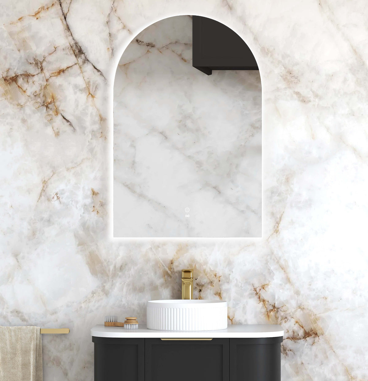 LED Archie 900(H)x600(W) Frameless Tuffi Mirror main view