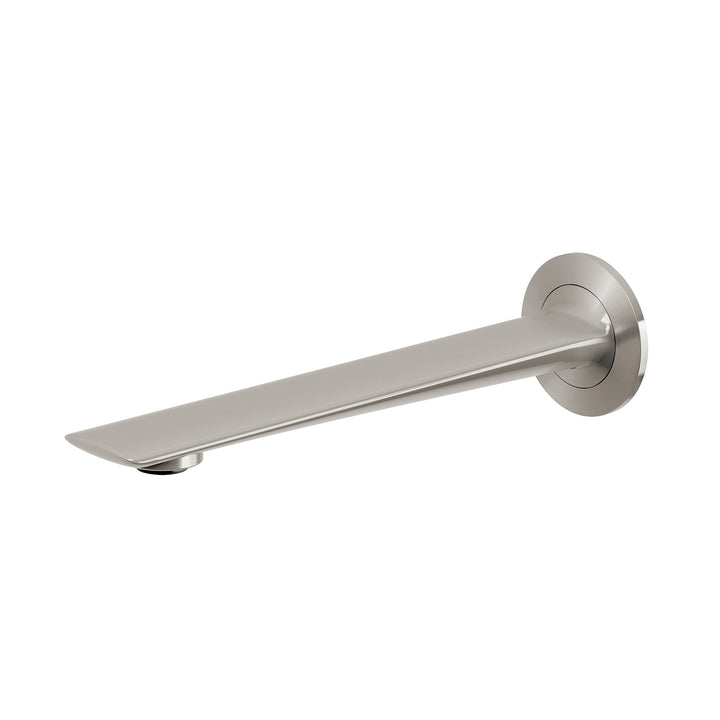 Kusabi Wall Basin / Bath Outlet 200mm - Lead Free - Brushed Nickel