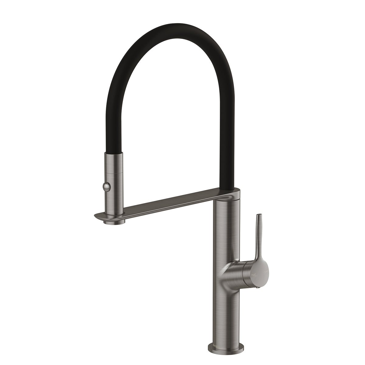 Vask Flexible Hose Sink Mixer 200mm - Brushed Carbon