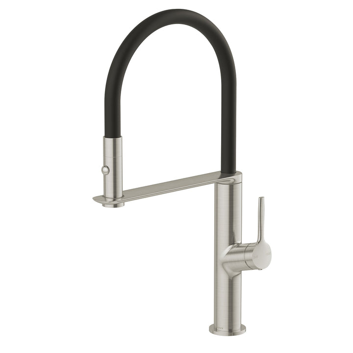 Vask Flexible Hose Sink Mixer 200mm - Brushed Nickel