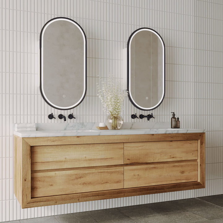 Capsule LED Shaving Cabinet Manhattan Black