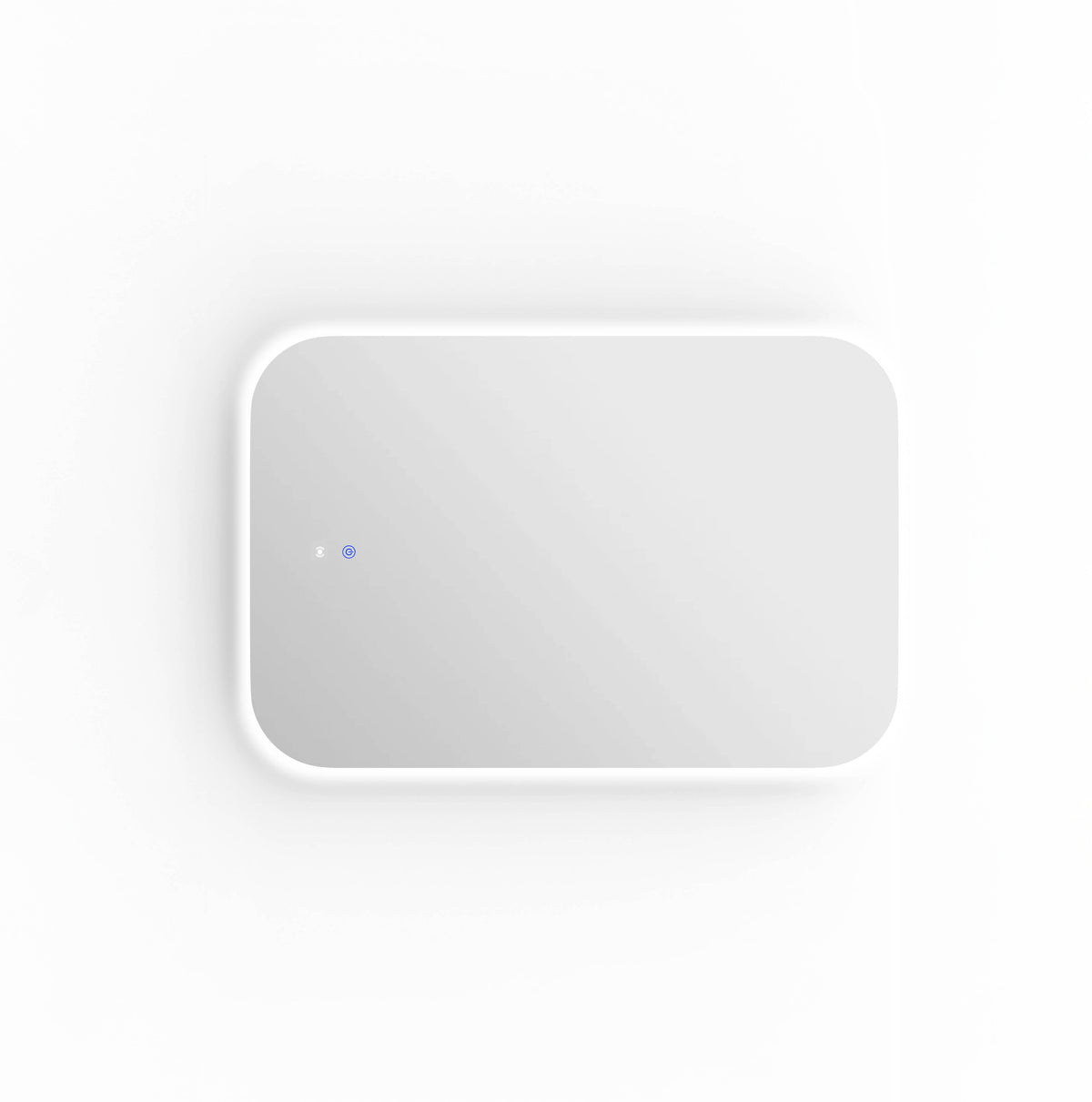 LED Newport 900(H)x600(W) Frameless Back Lit Tuffi Mirror, Install Horizontal or Vertical view 5