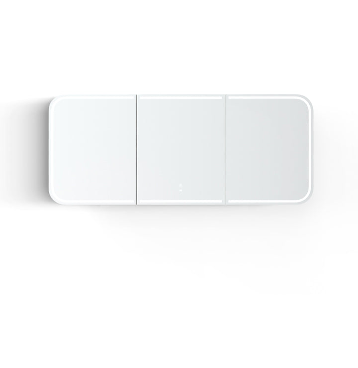 LED Newport 1800(W)x750(H) Woodland Oak Shaving Cabinet Premium Edition view 3