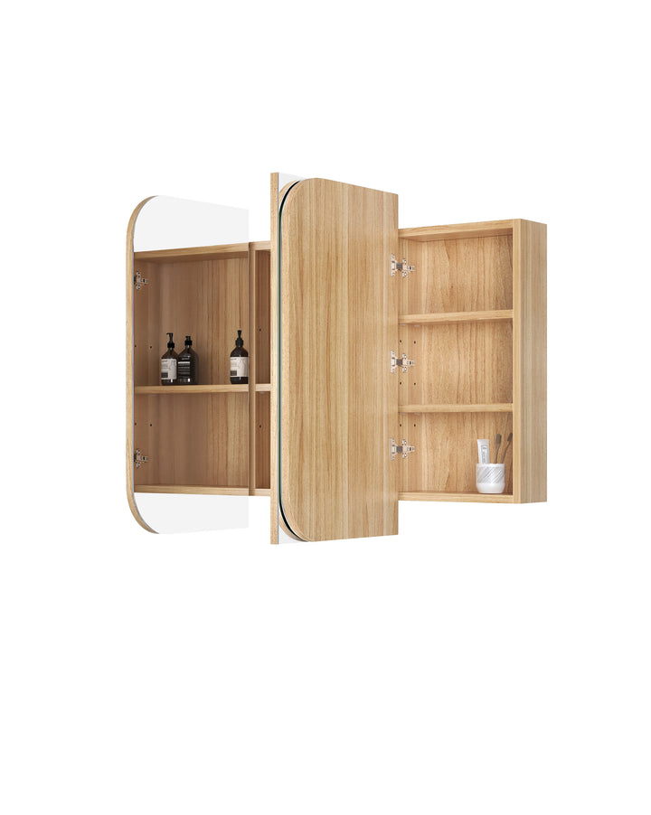 Newport 1200x750 Woodland Oak Shaving Cabinet