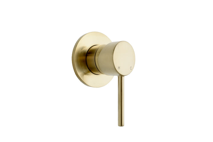 Bloom Wall Mixer - Light Brushed Brass
