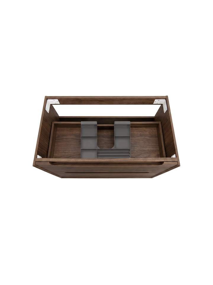 Byron 750mm Sable Walnut Wall Hung Vanity