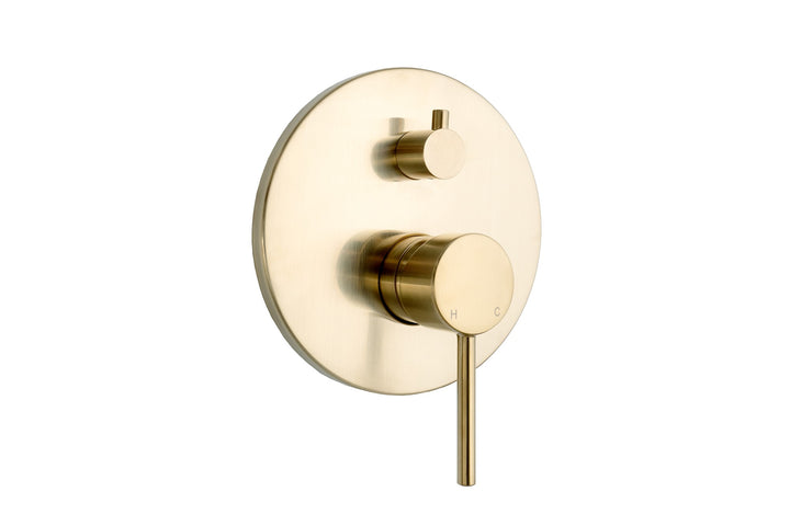 Bloom Shower Diverter - Light Brushed Brass