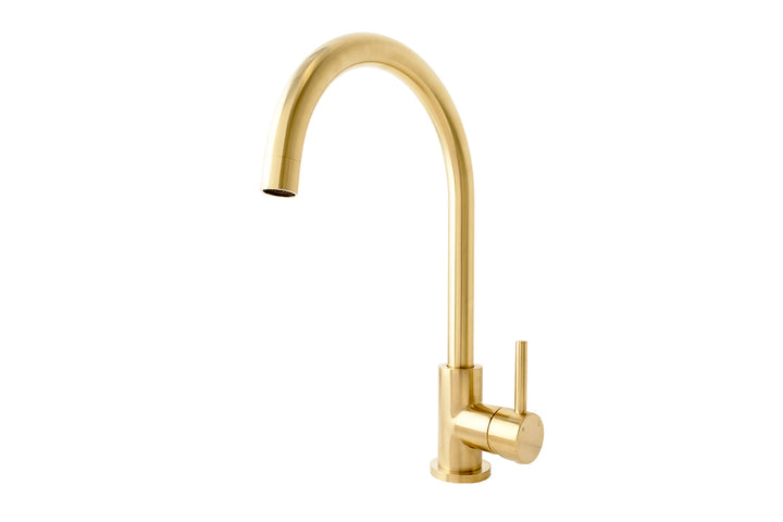 Bloom Sink Mixer - Light Brushed Brass