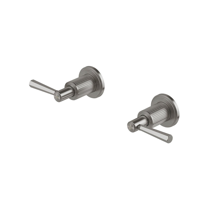 Wiltern Wall Top Assemblies 15mm Extended Spindles - Brushed Carbon