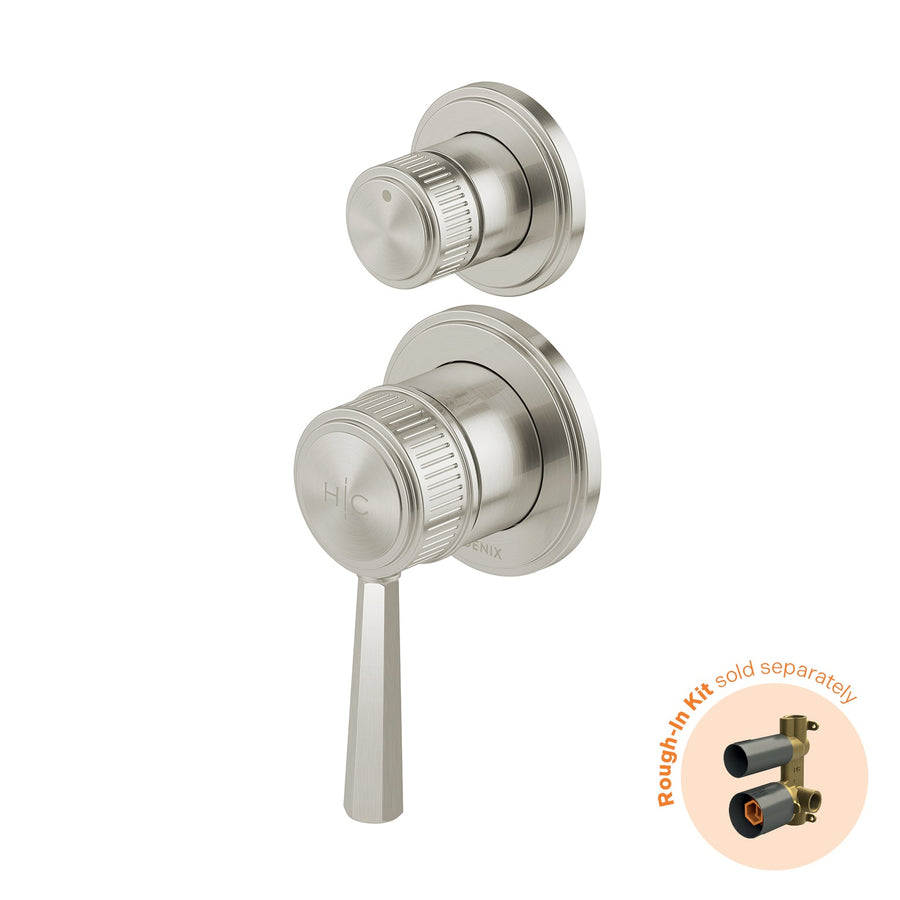 Wiltern SwitchMix Shower / Bath Diverter Mixer Brushed Gold (Fit-Off Kit Only) - Brushed Nickel