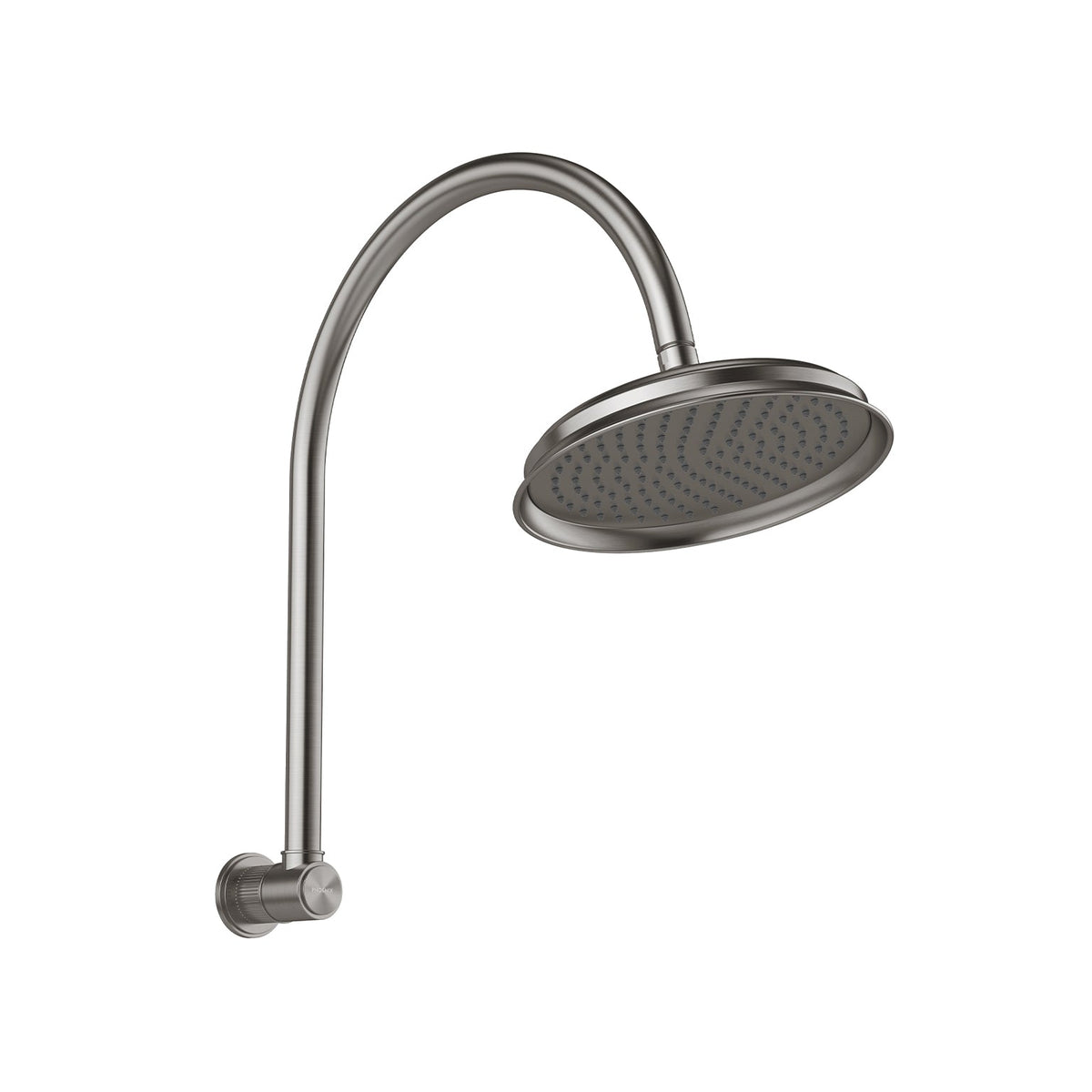 Wiltern High-Rise Shower Arm and Rose - Brushed Carbon