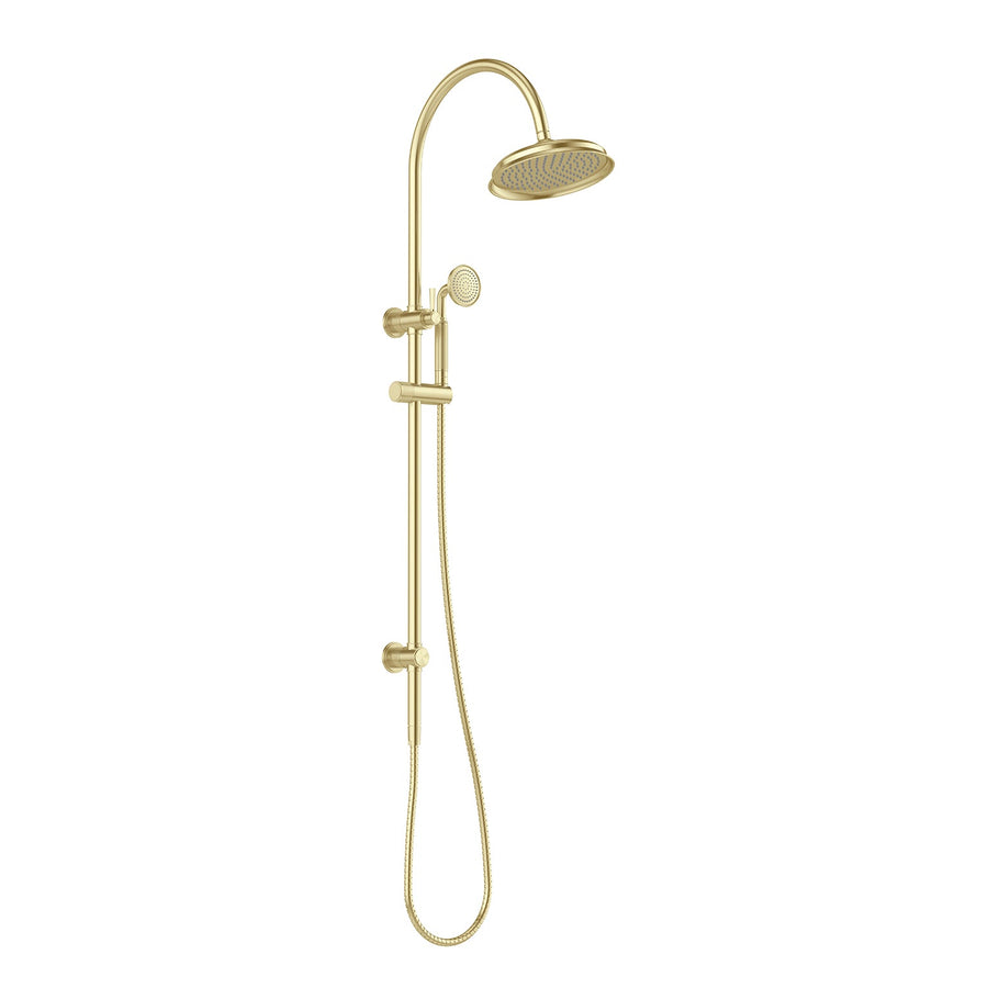 Wiltern Twin Shower - Brushed Gold