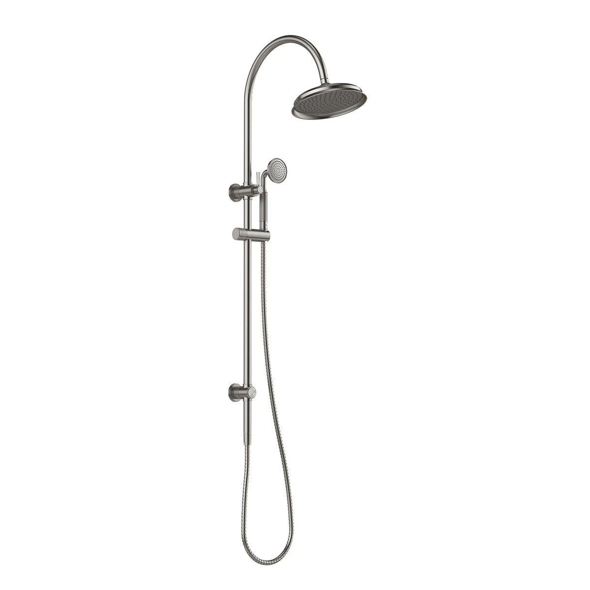 Wiltern Twin Shower - Brushed Carbon