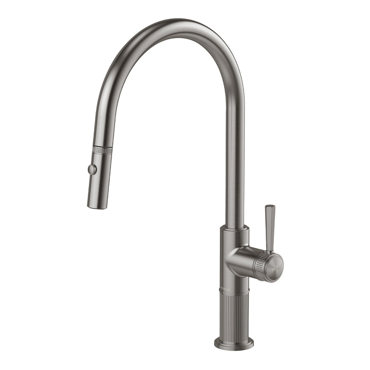 Wiltern Pull Out Sink Mixer 230mm - Brushed Carbon