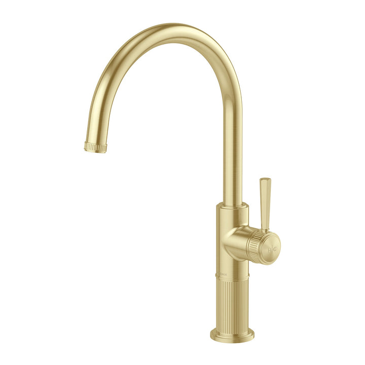 Wiltern Sink Mixer 200mm - Brushed Gold