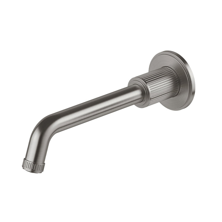Wiltern Wall Basin / Bath Outlet 190mm - Brushed Carbon