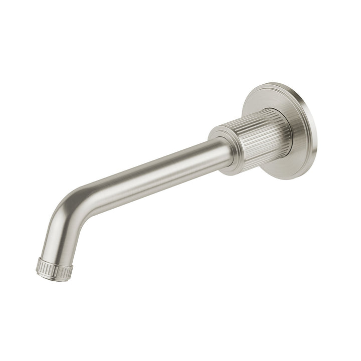 Wiltern Wall Basin / Bath Outlet 190mm - Brushed Nickel
