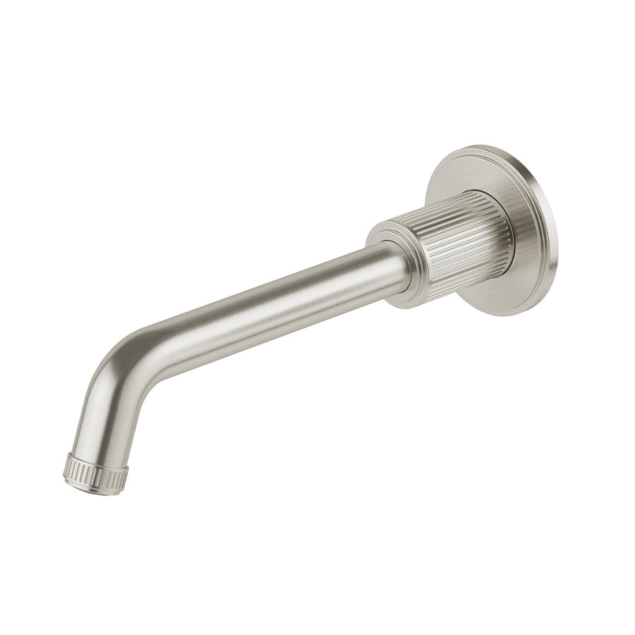 Wiltern Wall Basin / Bath Outlet 190mm - Brushed Nickel