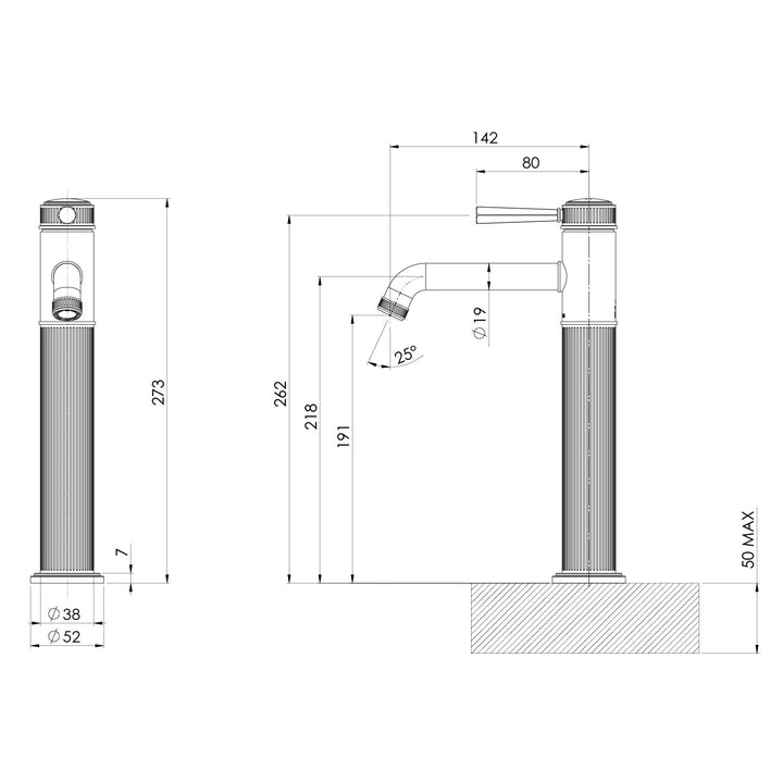 Specification diagram - Wiltern Vessel Mixer