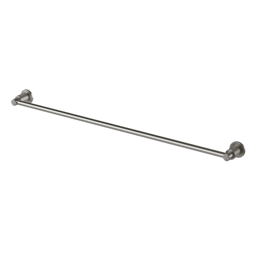 Wiltern Single Towel Rail 800mm - Brushed Carbon