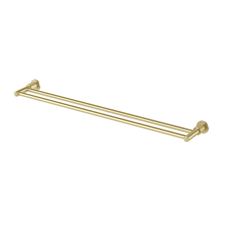 Wiltern Double Towel Rail 800mm - Brushed Gold