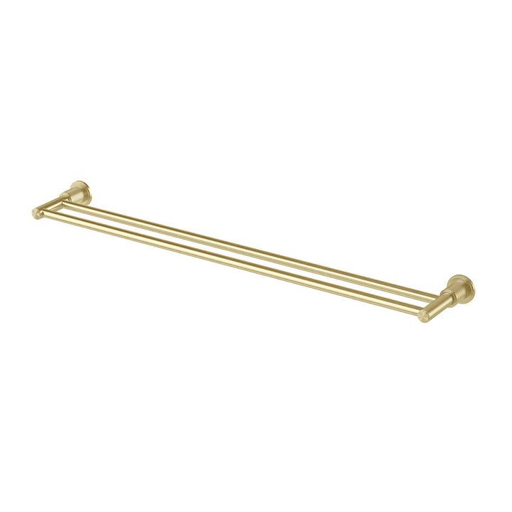 Wiltern Double Towel Rail 800mm - Brushed Gold