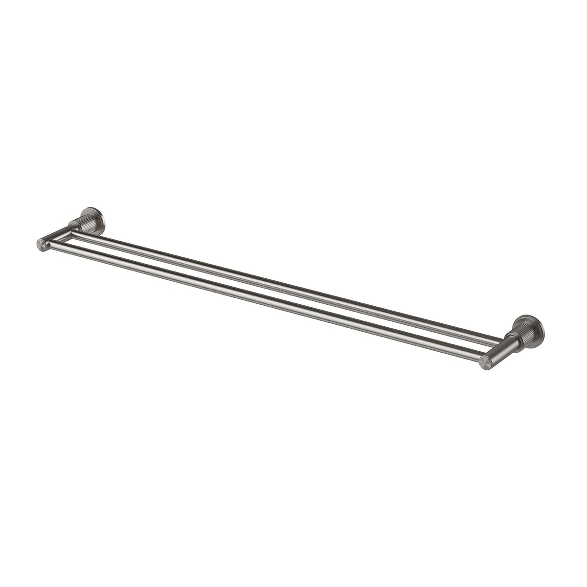 Wiltern Double Towel Rail 800mm - Brushed Carbon