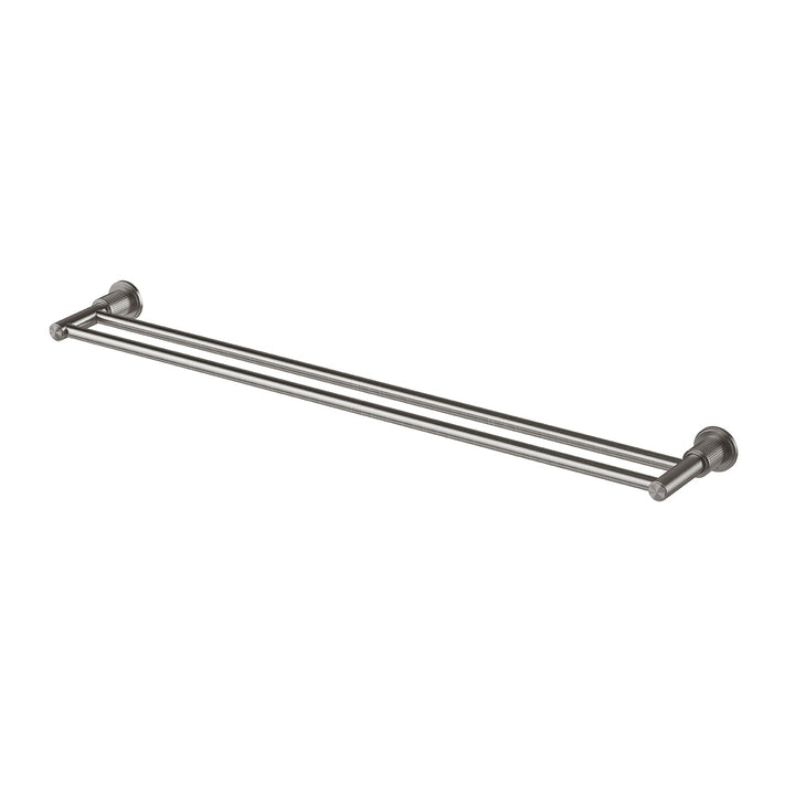 Wiltern Double Towel Rail 800mm - Brushed Carbon
