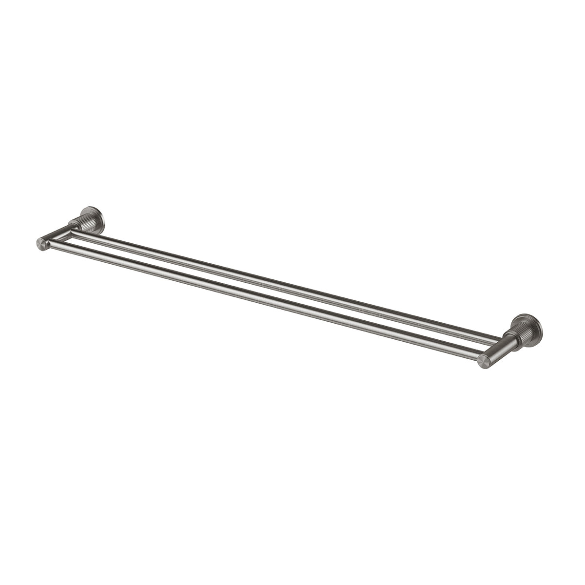 Wiltern Double Towel Rail 800mm - Brushed Carbon