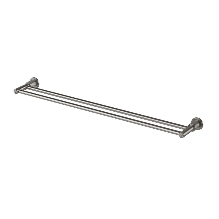 Wiltern Double Towel Rail 800mm - Brushed Carbon