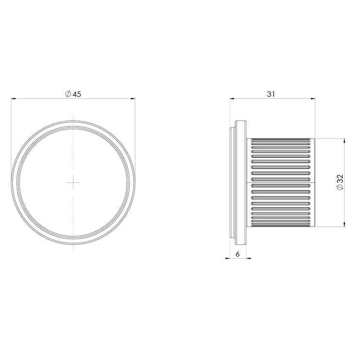 Specification diagram - Wiltern Robe Hook